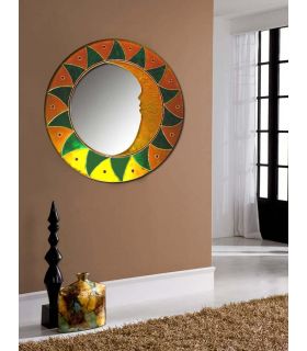 Espejos de Cristal Decorados a mano : Modelo MAYA Verde