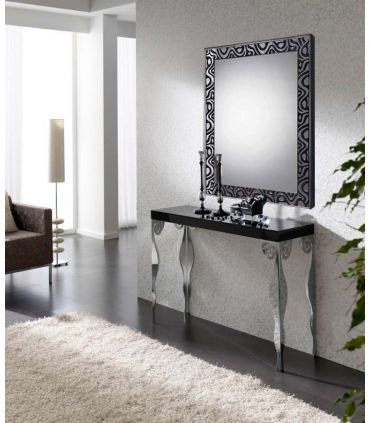 Espejos decorativos de pared a medida : Modelo CORNELLÁ Negro