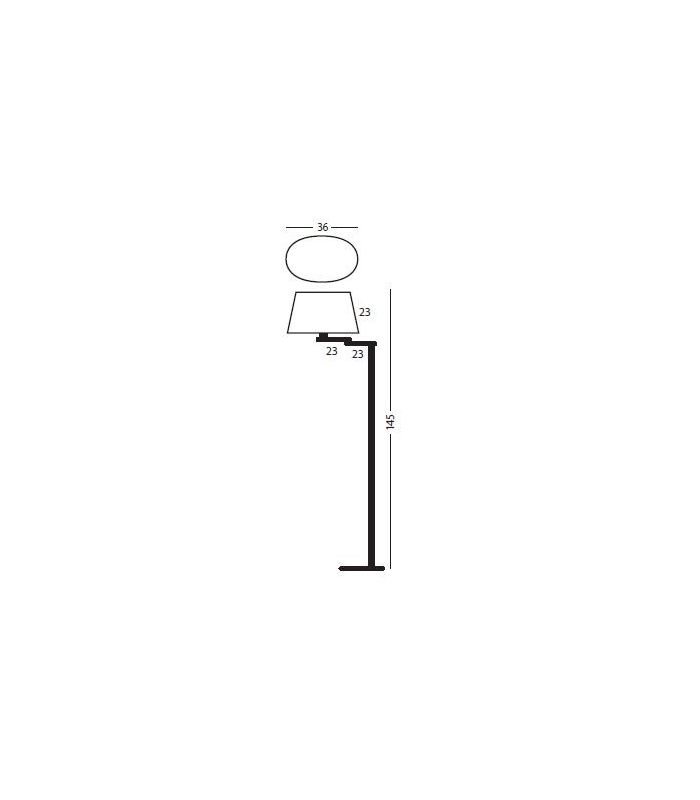 Lámpara PIE de Salón : Modelo HOTEL RUSTIC LC