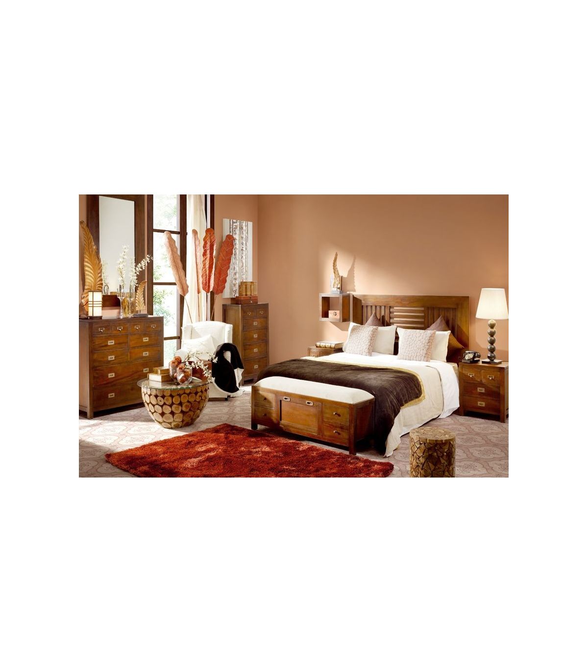 Natura Cabecero de cama madera natural - Dormitorios matrimonio