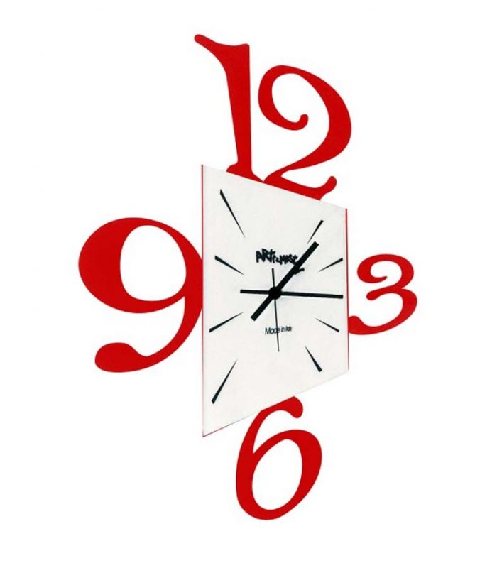 Reloj de pared modelo PROSPETTIVA Rojo