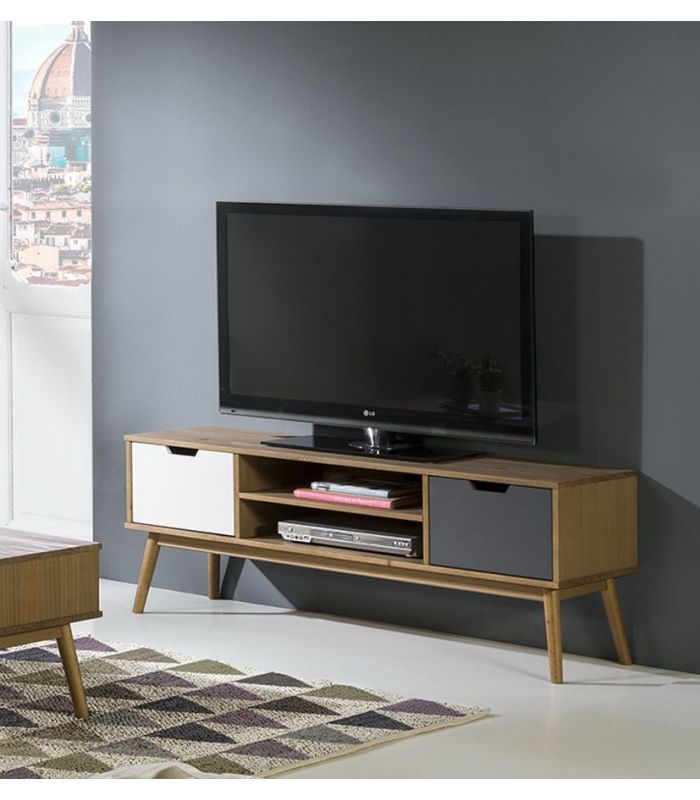 Mueble de Televisión en madera de Pino Colección CUSCO