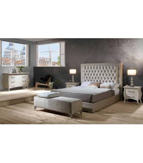 Cama con Bañera Fija Tapizada Modelo VIENA LD