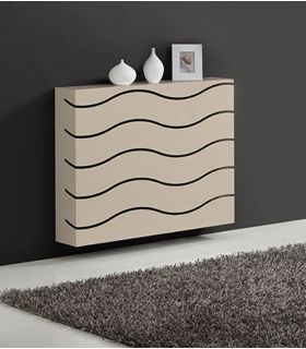 Cubreradiador de madera chapada de Roble DISPLAY