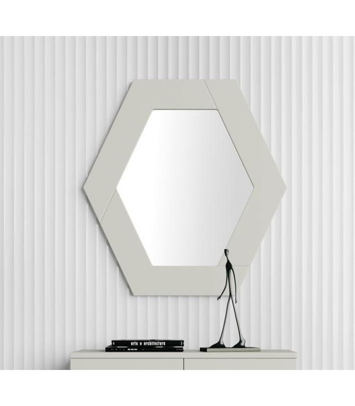Espejo decorativo de pared modelo HEXAGONO PQ
