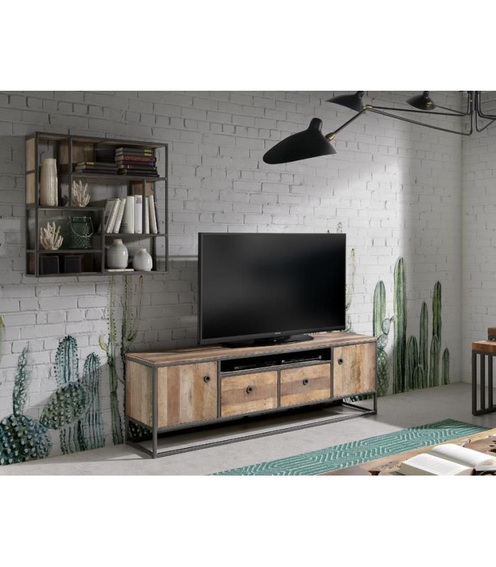 Mueble de Televisión de estilo industrial Colección TUAREG