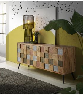Aparador en madera de Acacia Colección NAC Grande 3 Puertas