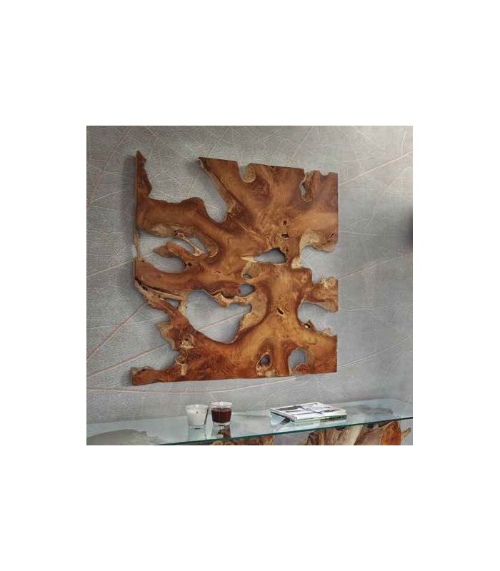 Cuadro decorativo en madera de teka Colección NAGA