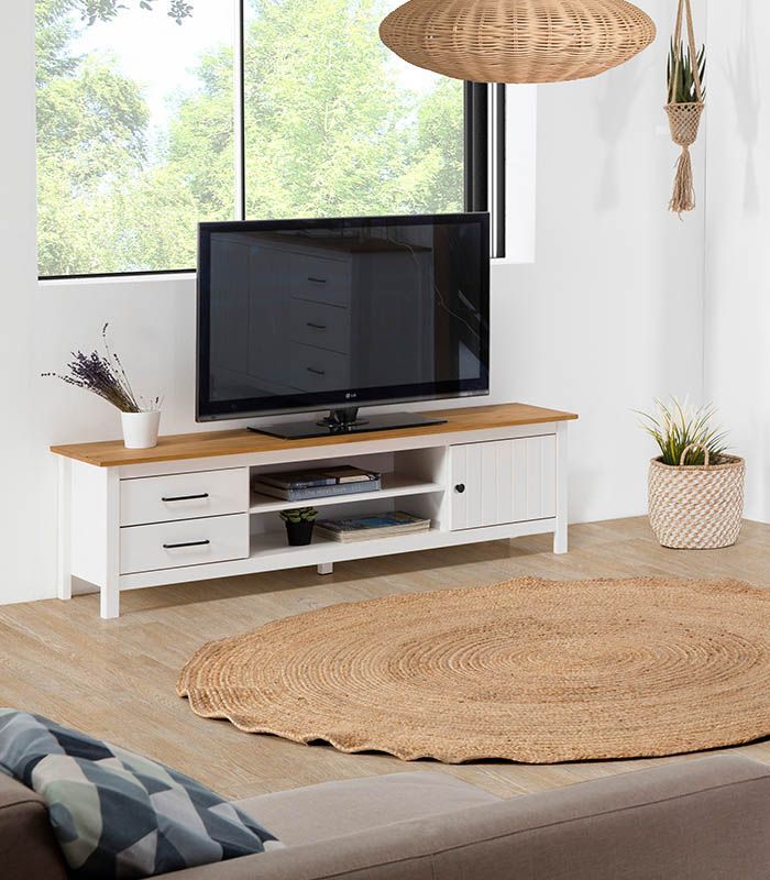 Mueble de Televisión en madera de pino Colección MIRANDA