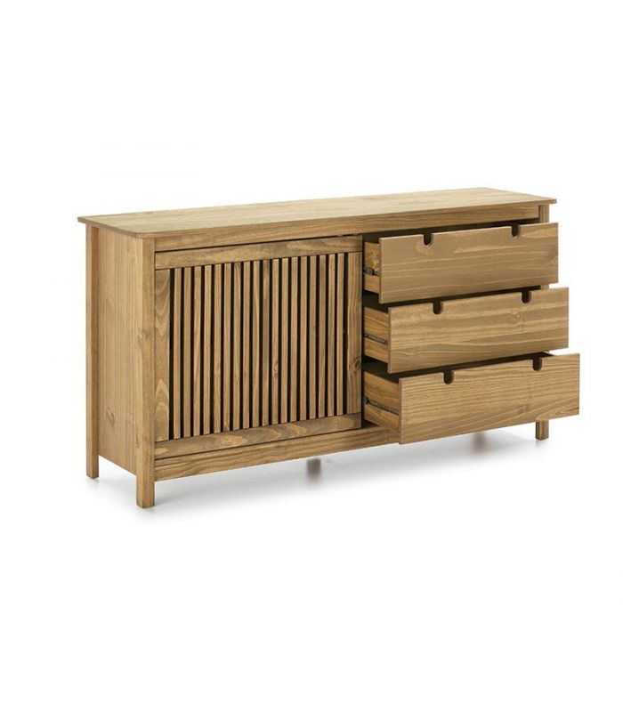 Mueble Aparador en madera natural de pino Colección BRUNA