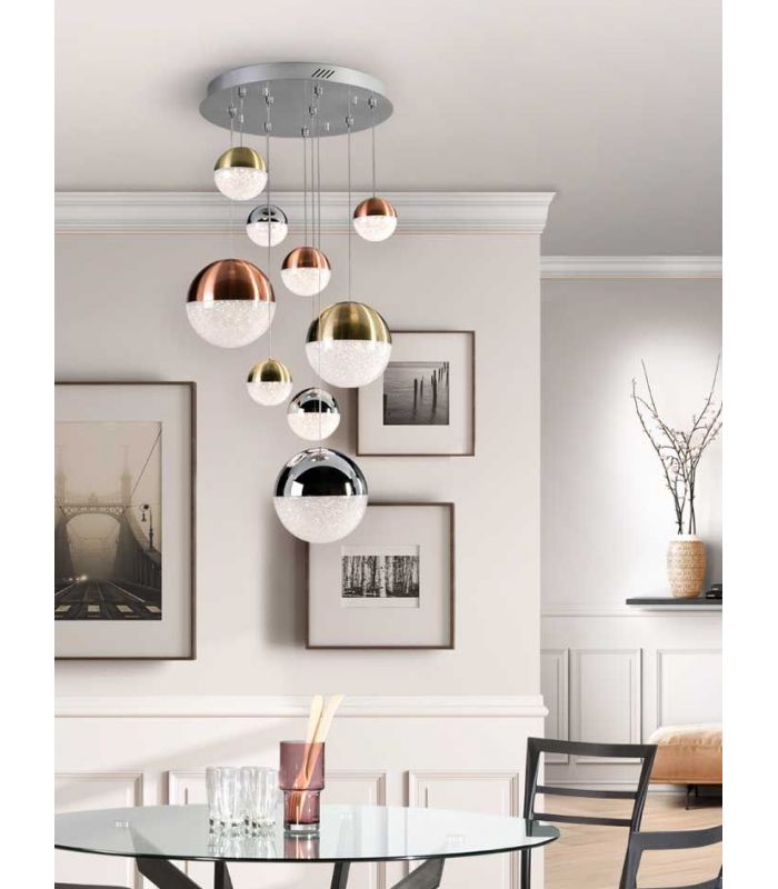 Lámpara Moderna de 9 Luces Colección SPHERE