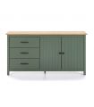 Mueble Aparador en madera de pino MIRANDA Verde