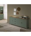 Buffet Aparador en madera de pino MIRANDA Verde
