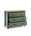 Cómoda en madera de pino Colección MIRANDA Verde