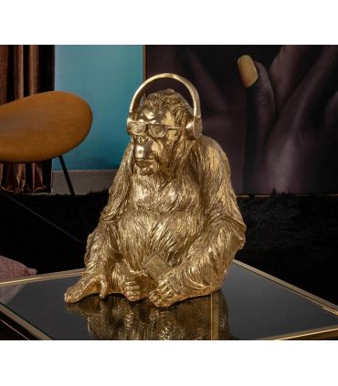 Figura decorativa en pan de oro ORANGUTAN