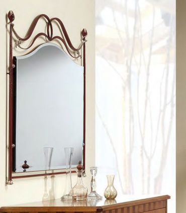 Espejo de Forja artesanal modelo IRIA corinto plata