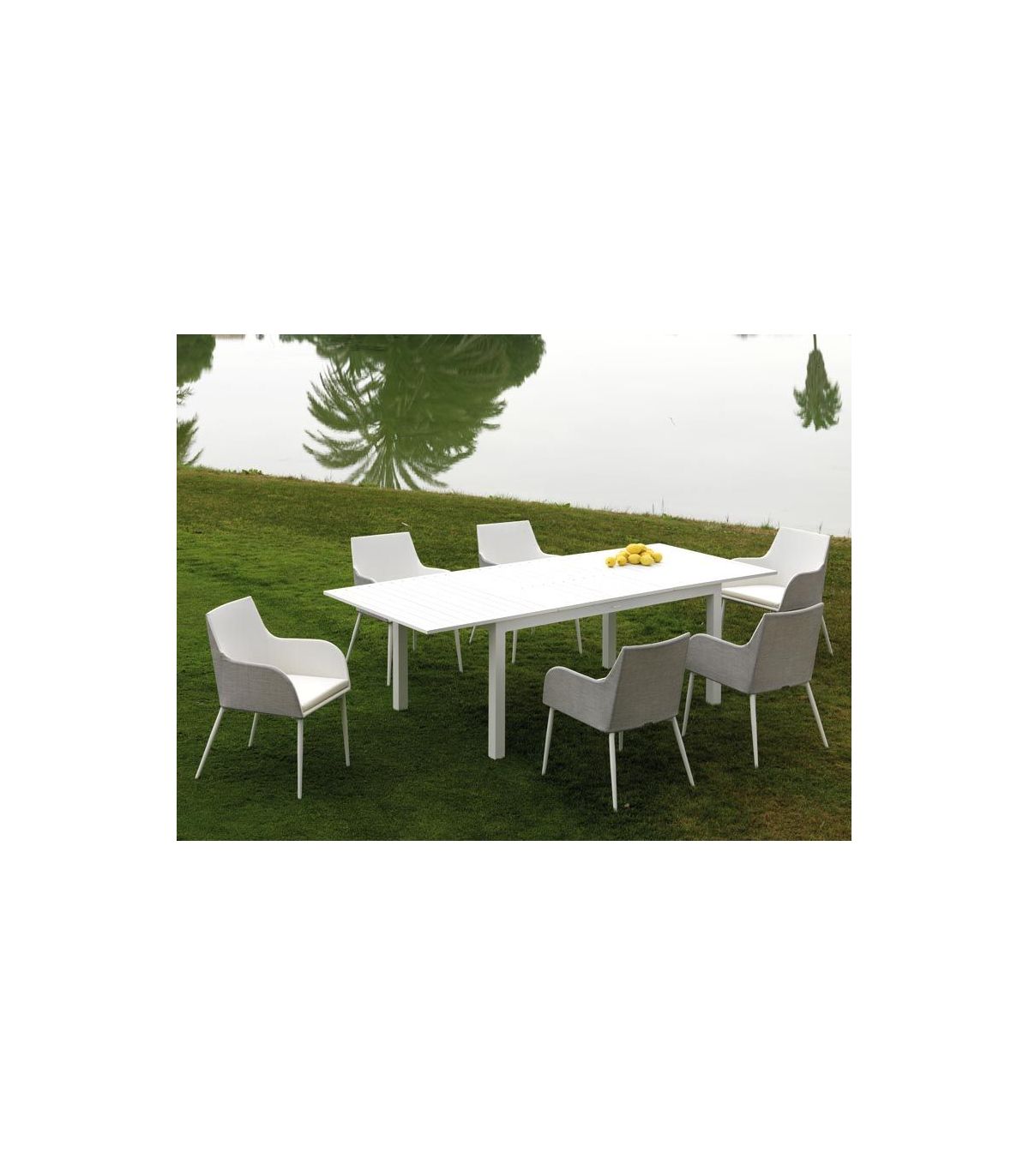 El set ideal para terrazas, con mesa extensible - Muebles Jardín 
