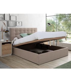 Cama con canapé abatible tapizada estilo URBAN modelo EVA