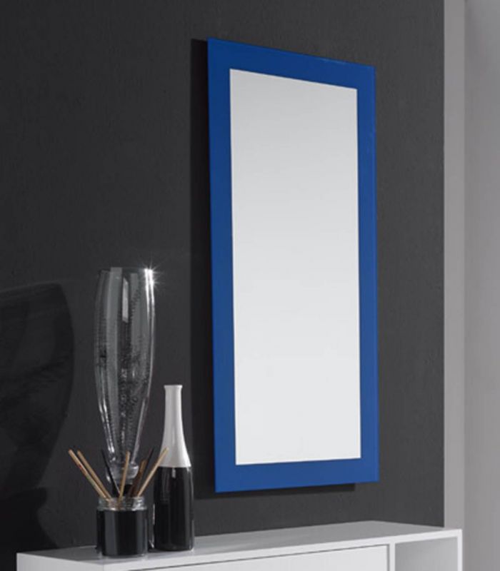 Espejo rectangular con marco exterior lacado FRAME