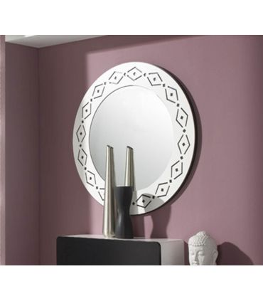Espejo decorativo con marco de madera modelo GRECA