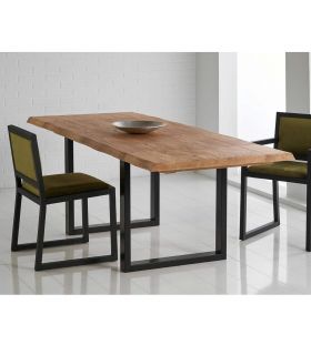 Mesa de comedor extensible de estilo industrial Colección HUNK