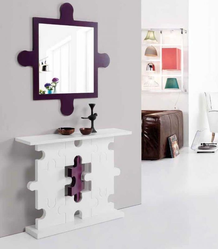 Espejo decorativo de pared modelo PUZZLE