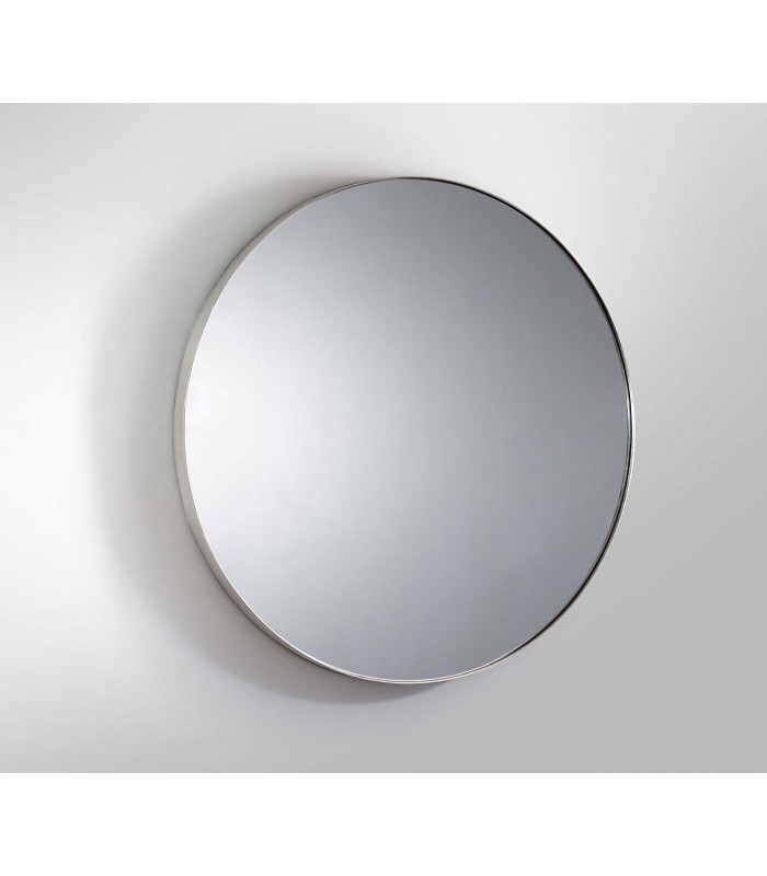 Espejo redondo de diseño ORIO Pan de plata