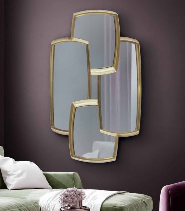 Espejo decorativo en Pan de Oro modelo DORIAN