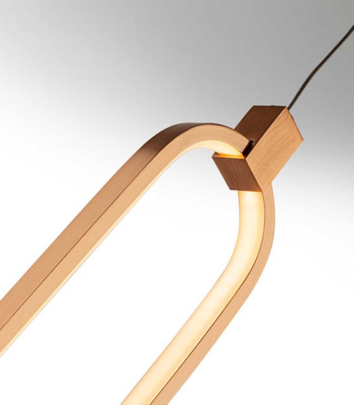 Colgante LED de diseño moderno Colección COLETTE Oro Rosa