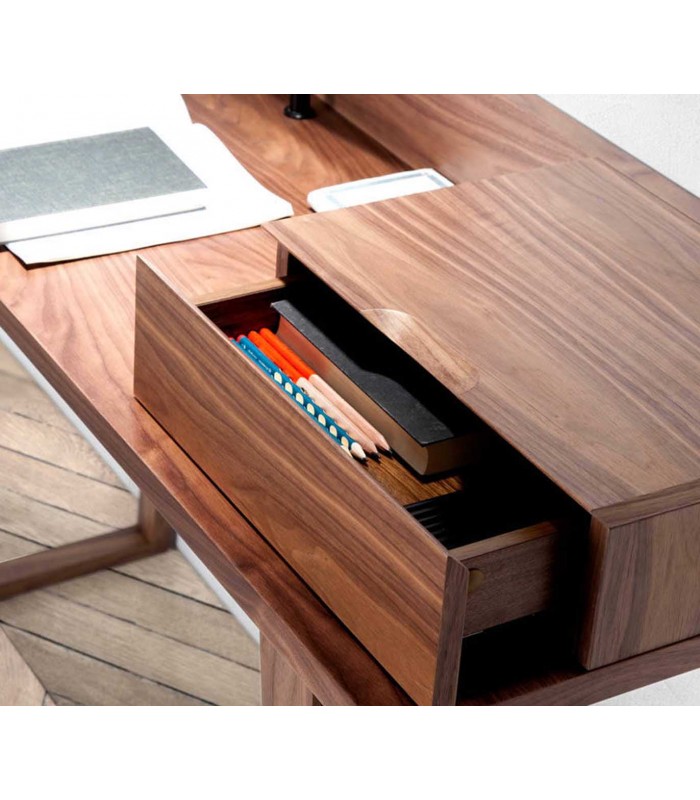 Mueble tocador en madera de nogal modelo BELICE