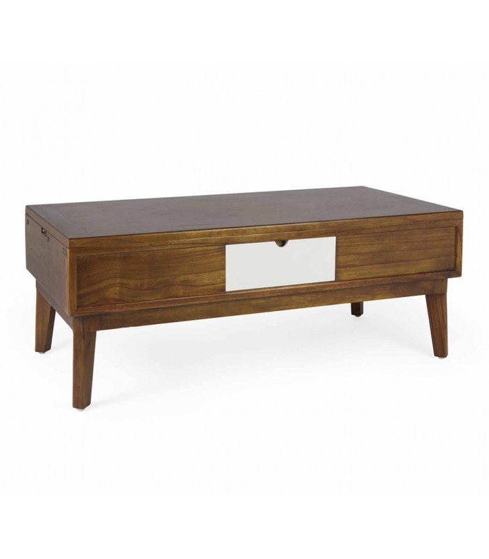 Mesa de centro elevable en madera de Mindi Colección ARTIC