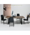 Mesa de comedor de estilo industrial modelo REX