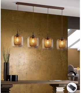 Lámpara de techo Modelo FOX 4 Luces Dimable Schuller