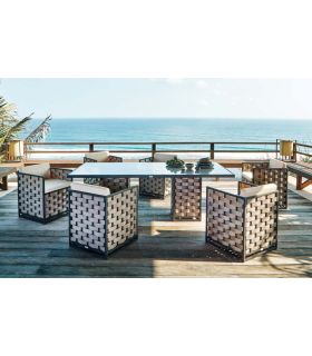 Mesa para decoración Exterior Rectangular Colección BANDIDO
