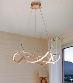Lámpara de Techo Luz Led MOLLY Oro rosa Dimable Schuller