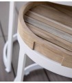 Mesas Nido en aluminio y madera de Teca BERTUS Joenfa Nature