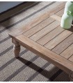 Mesa de centro para terraza y jardín en madera maciza de teca JAWI