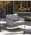 Sofá de 1 plaza para terraza y jardín de aluminio Modelo RITZ