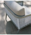Sofá de 3 plazas para terraza y jardín de aluminio Modelo RITZ