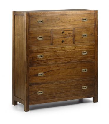 Comodas de Madera de Mindi Coleccion STAR 8 Cajones