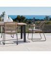 Sillas de terraza y jardín en aluminio y cuerda sintética SCANDIC