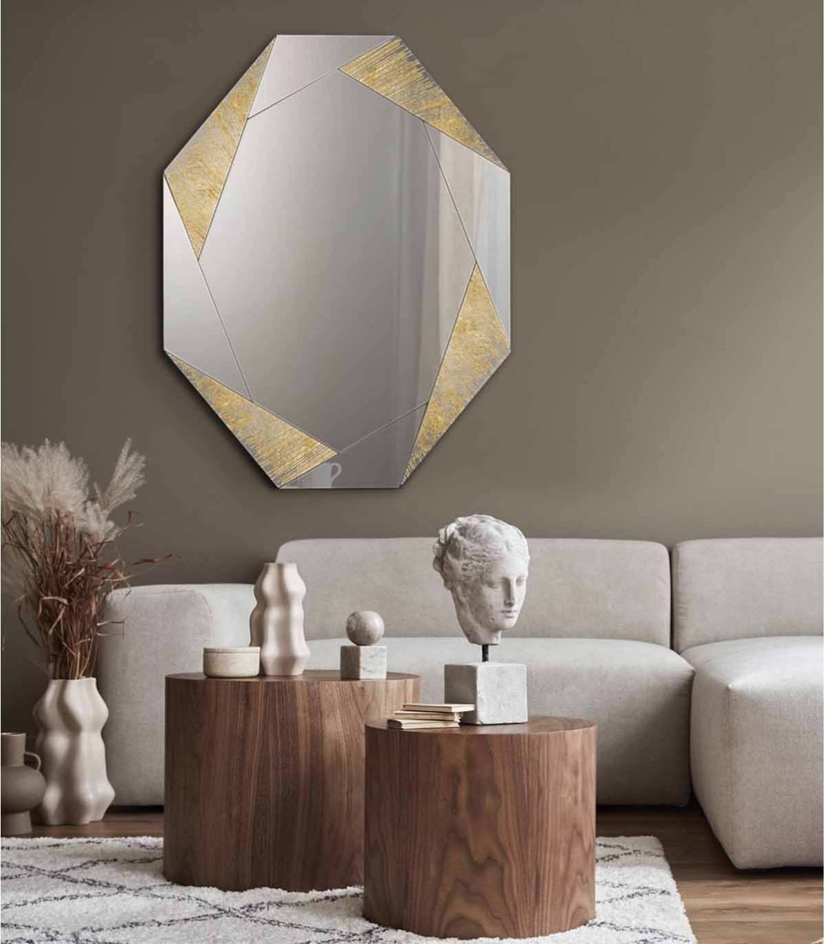 ESPEJO RECIBIDOR CRISTAL, espejo decorativo de diseño italiano