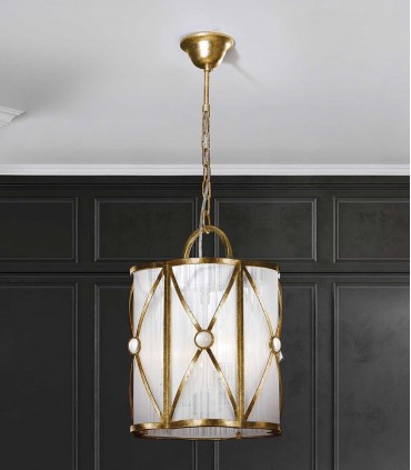 Lámpara de techo de estilo clásico ESPARTA Pan de Oro Schuller