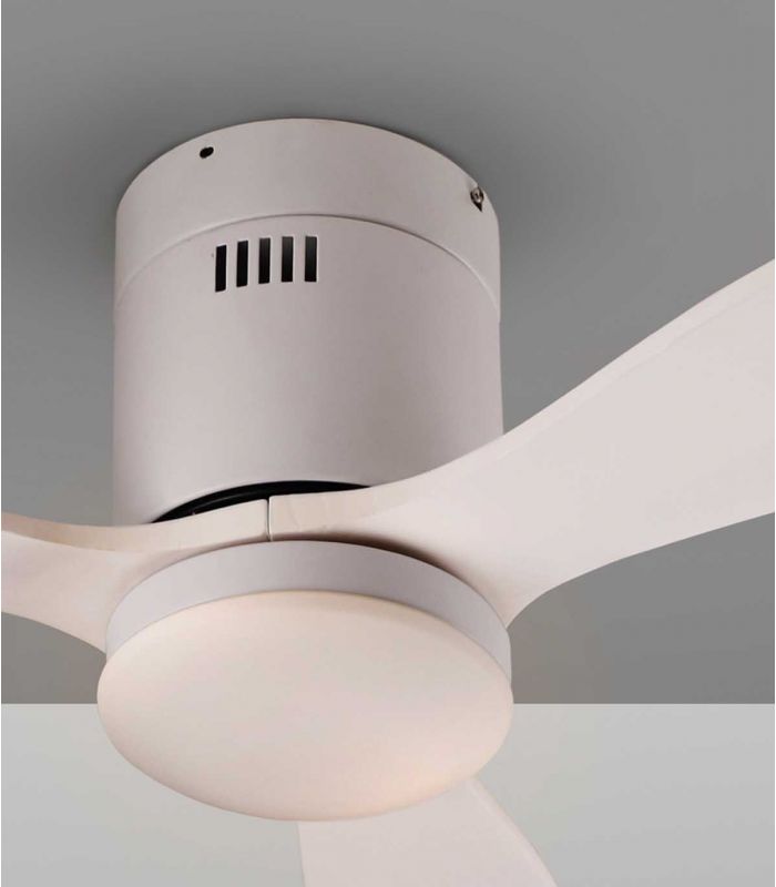 Ventilador de techo con luz LED SIROCO MINI Blanco Schuller