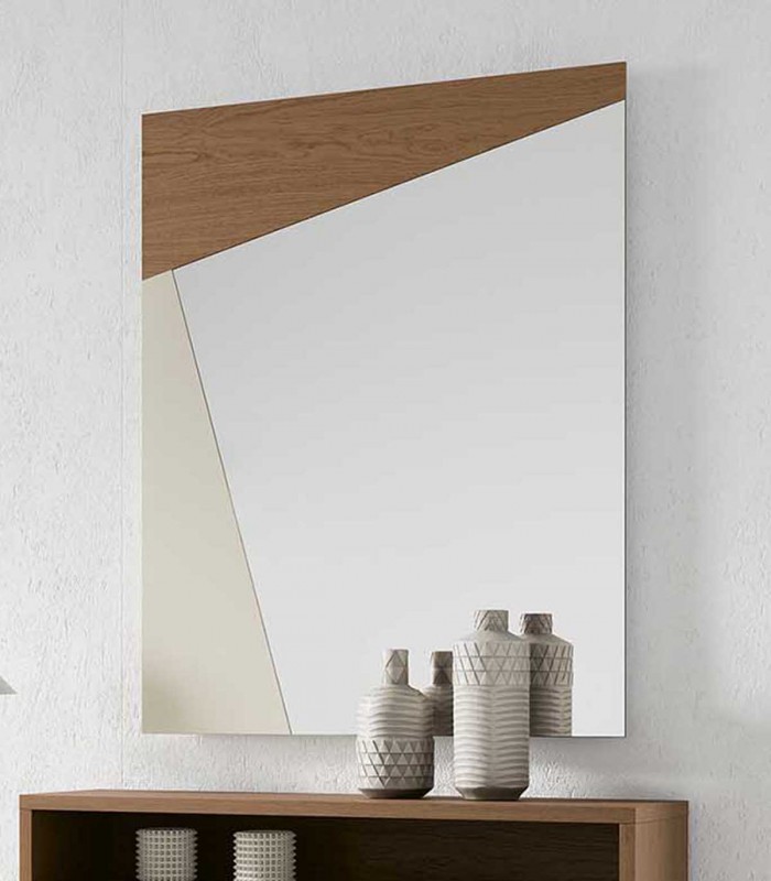 Espejo rectangular de madera ATRIO