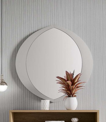 Espejo de diseño moderno en madera lacada OCULO