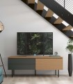 Mueble de televisión en madera de roble DARIO