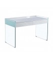 Mesa escritorio en cristal templado y madera LIMOGES