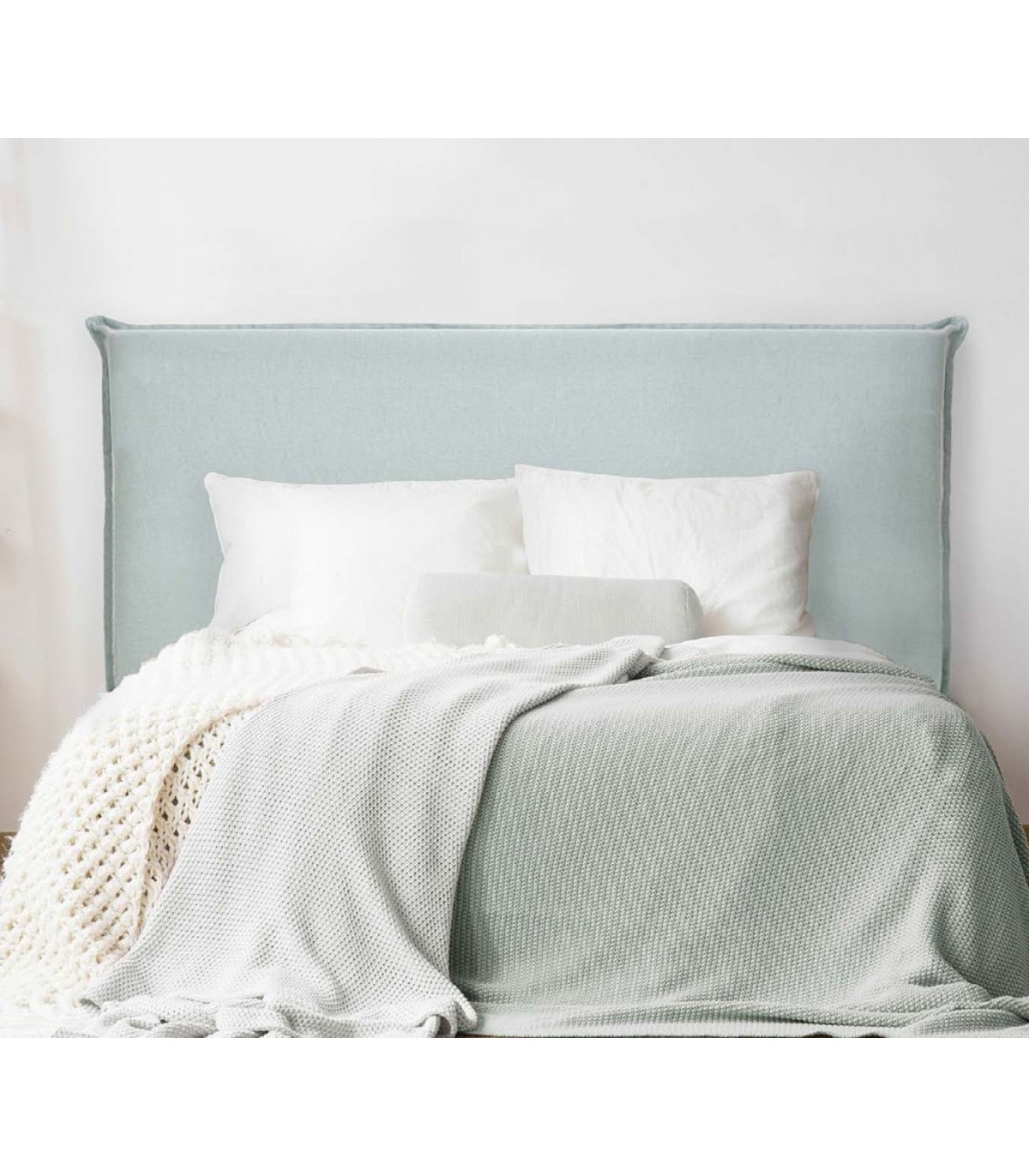 Cabecero de tela de lino para cama y cabecero de cama y cabecero tapizado  grande para banco de dormitorio, cabecero lavable, tamaño matrimonial, G