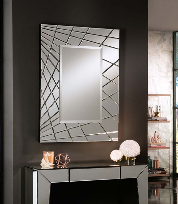 Espejo decorativo moderno Rectangular FUSION pq